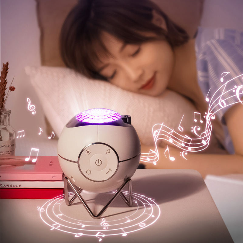 Projektorlampe Galaxie Stern LED Bluetooth-Lautsprecher, USB- und batteriebetrieben | Euroselle