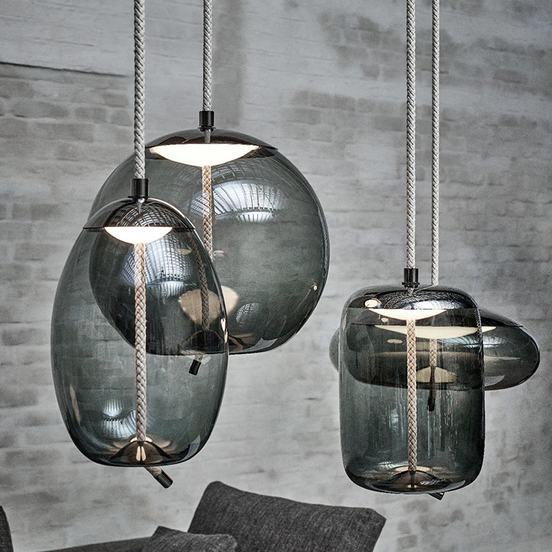 Nordic Rope & Glass Pendant Lights