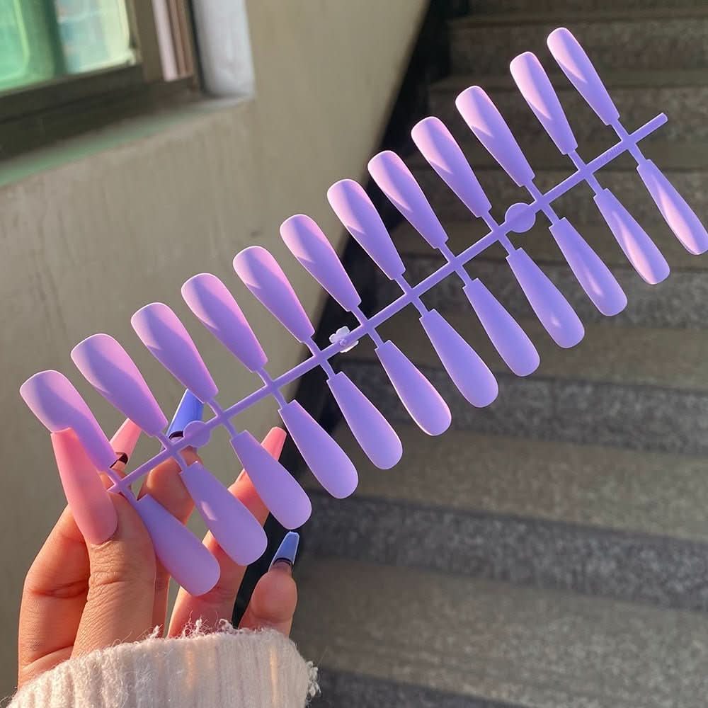 NovaNail Matte Press-On-Nägel — 24-teiliges Braut-Set