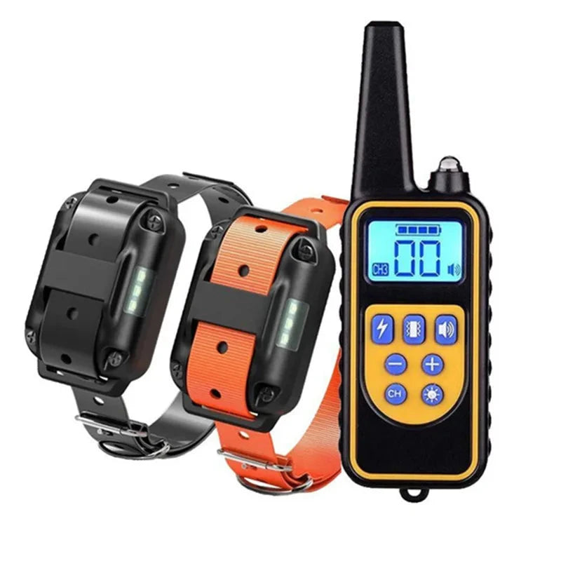 Ferntrainingshalsband für Hunde — Wiederaufladbar, wasserdicht, 1000 ft