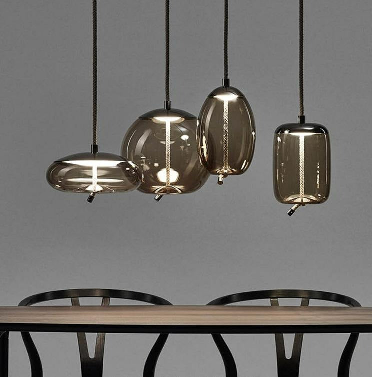 Nordic Rope & Glass Pendant Lights