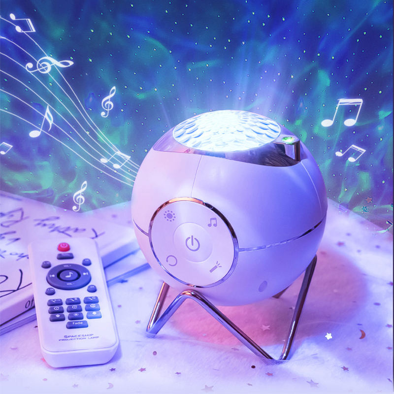 Projektorlampe Galaxie Stern LED Bluetooth-Lautsprecher, USB- und batteriebetrieben | Euroselle