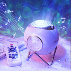 Projektorlampe Galaxie Stern LED Bluetooth-Lautsprecher, USB- und batteriebetrieben | Euroselle