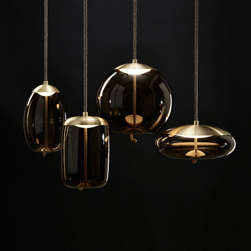 Nordic Rope & Glass Pendant Lights