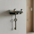RetroBeam Wall-Mounted Car Headlight Key Organizer - Classic Shell Design