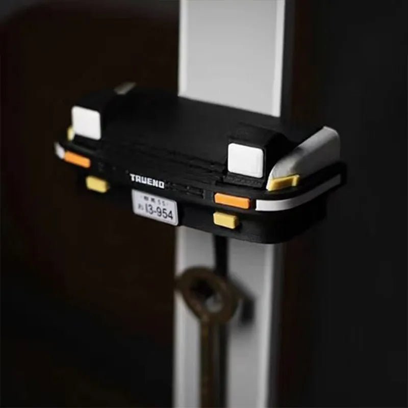 RetroBeam Wall-Mounted Car Headlight Key Organizer - Classic Shell Design