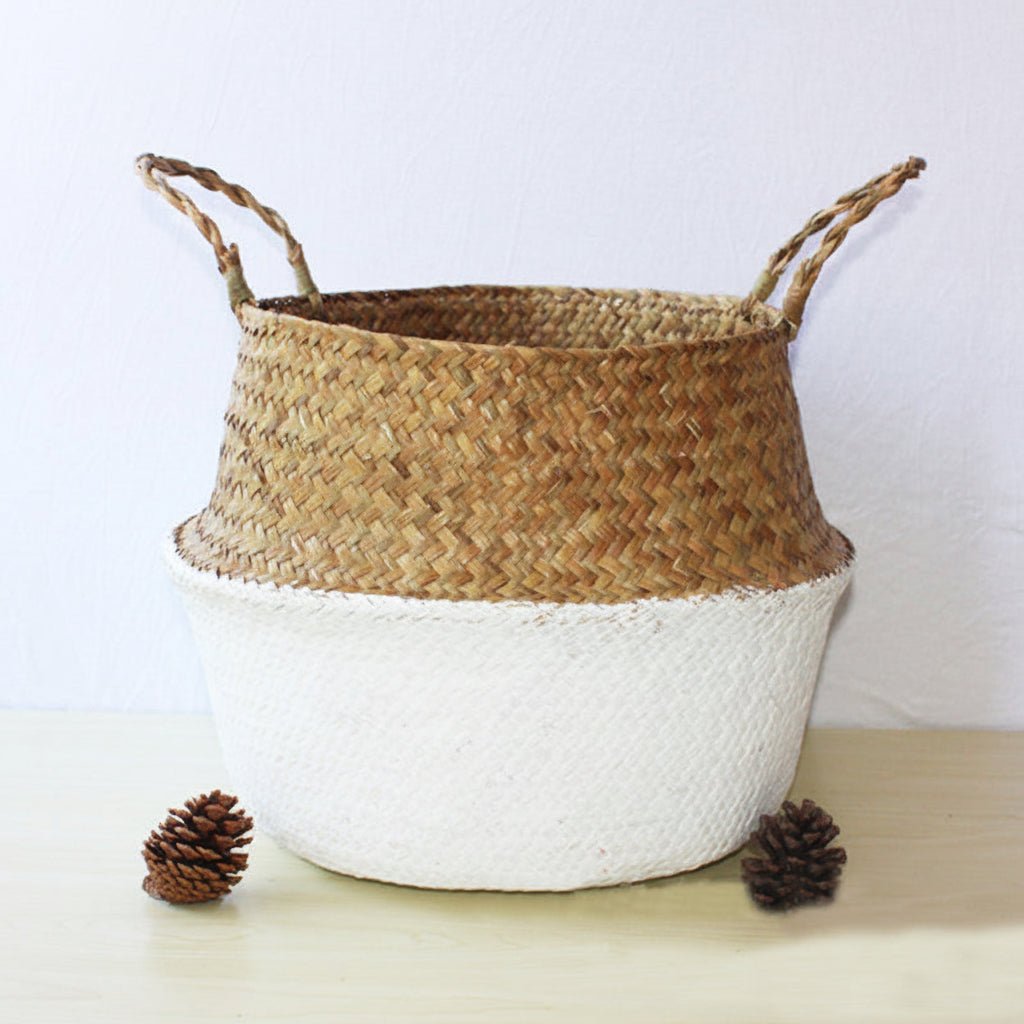 Cesta de almacenamiento de bambú Evergreen — Diseño plegable hecho a mano