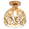 Lorentia Gold Crystal Pendant Chandelier For Hallway