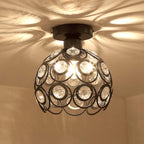 Lorentia Gold Crystal Pendant Chandelier For Hallway