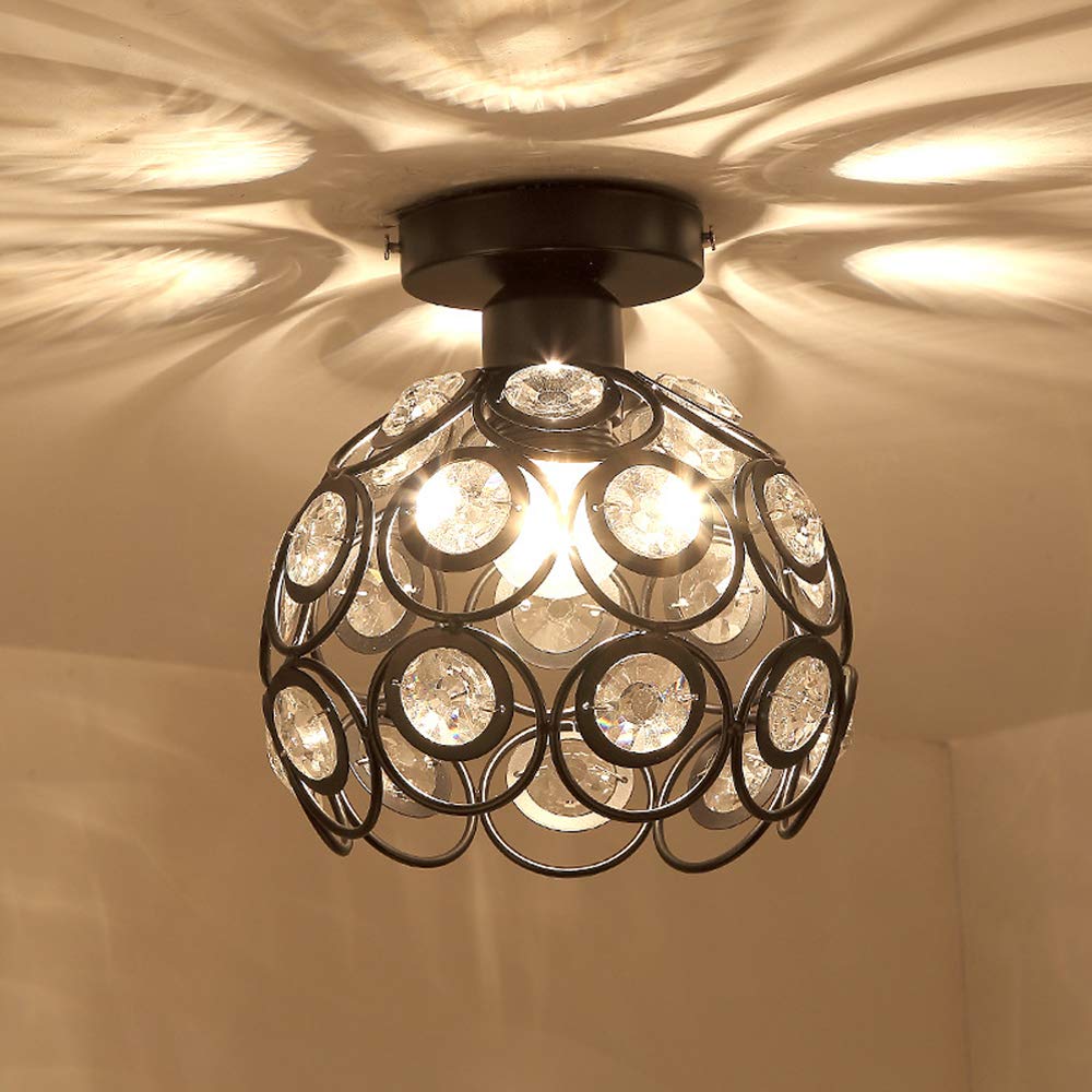 Lorentia Gold Crystal Pendant Chandelier For Hallway