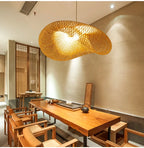 EmeraldLuma Vintage Bamboo LED Pendant Light Fixture