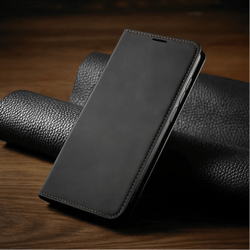NovaGuard Magnetic Leather iPhone Case — Sleek Protection, Secure Magnetic Closure