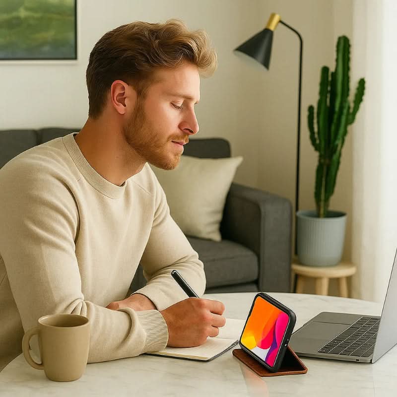 NovaGuard Magnetic Leather iPhone Case — Sleek Protection, Secure Magnetic Closure