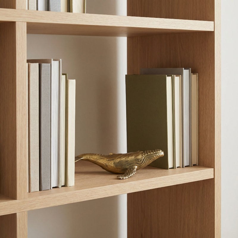 Figura di balena in ottone fatta a mano, elegante decorazione da tavolo costiera - Euroselle