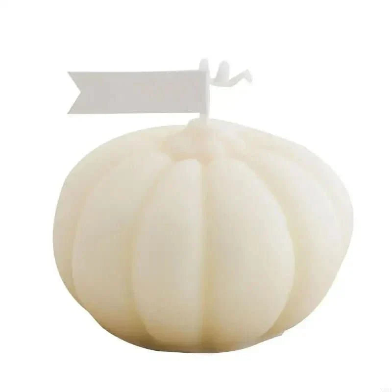 AmberAura Handmade Scented Pumpkin Candle — Cozy Glow, Long Burn Time