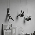 Håndlavet klatrevægsskulptur i resin designet til at tilføre dynamisk bevægelse og kunstnerisk dybde til moderne interiører - Euroselle