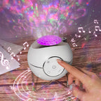 Projektorlampe Galaxie Stern LED Bluetooth-Lautsprecher, USB- und batteriebetrieben | Euroselle