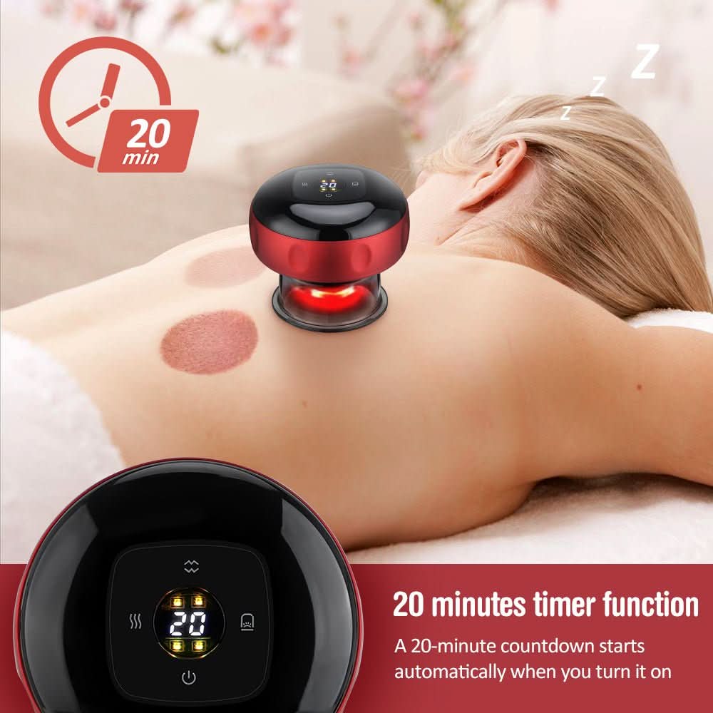 VitalFlow Electric Cupping Set — Adjustable Suction Control, Built-In 20-Minute Timer