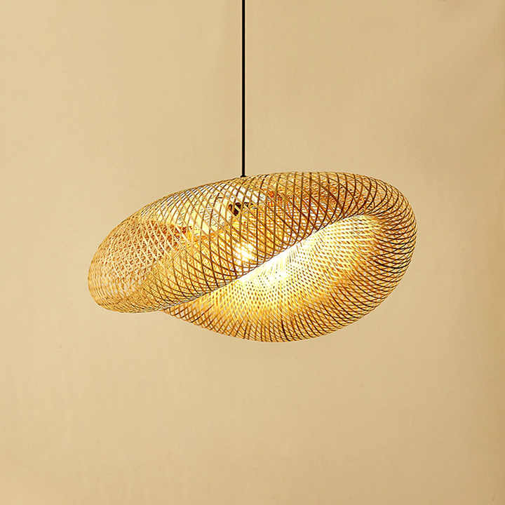 Handmade Bamboo Pendant Lamp for Natural Warmth and Charm