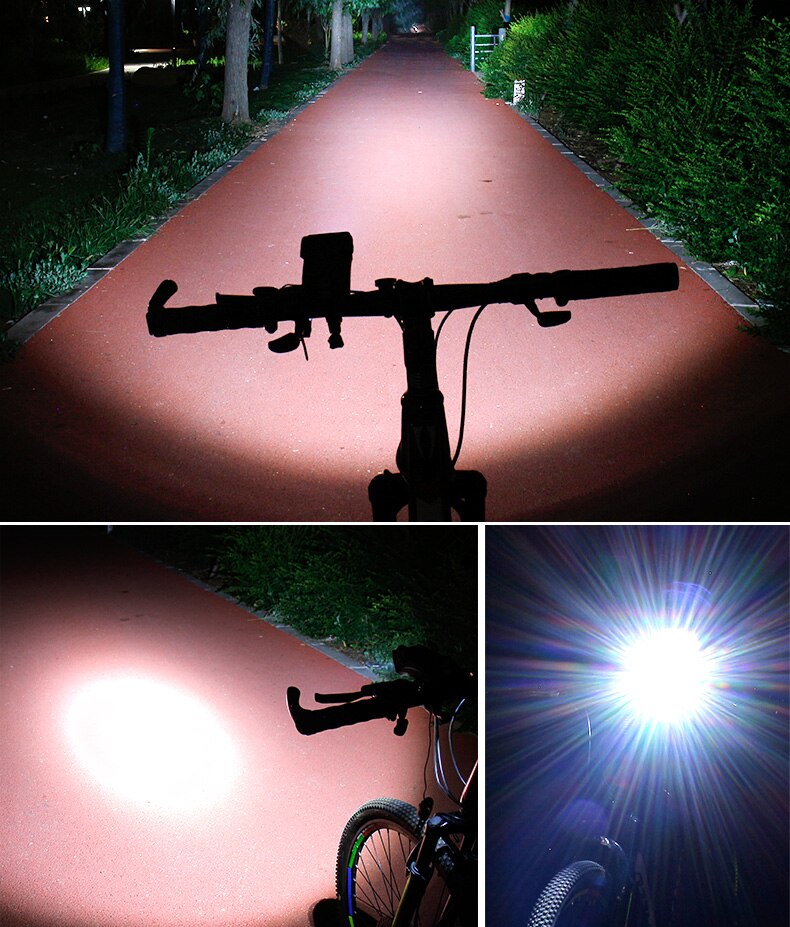 מתקן לסמארטפון לאופניים — מטען 4000mAh, תאורת LED וצופר