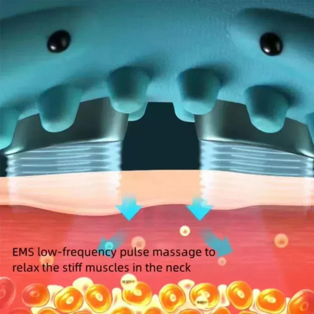 Masseur de cou EMS ReliaWave — Traction douce et soutien par acupression