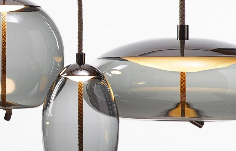 Nordic Rope & Glass Pendant Lights