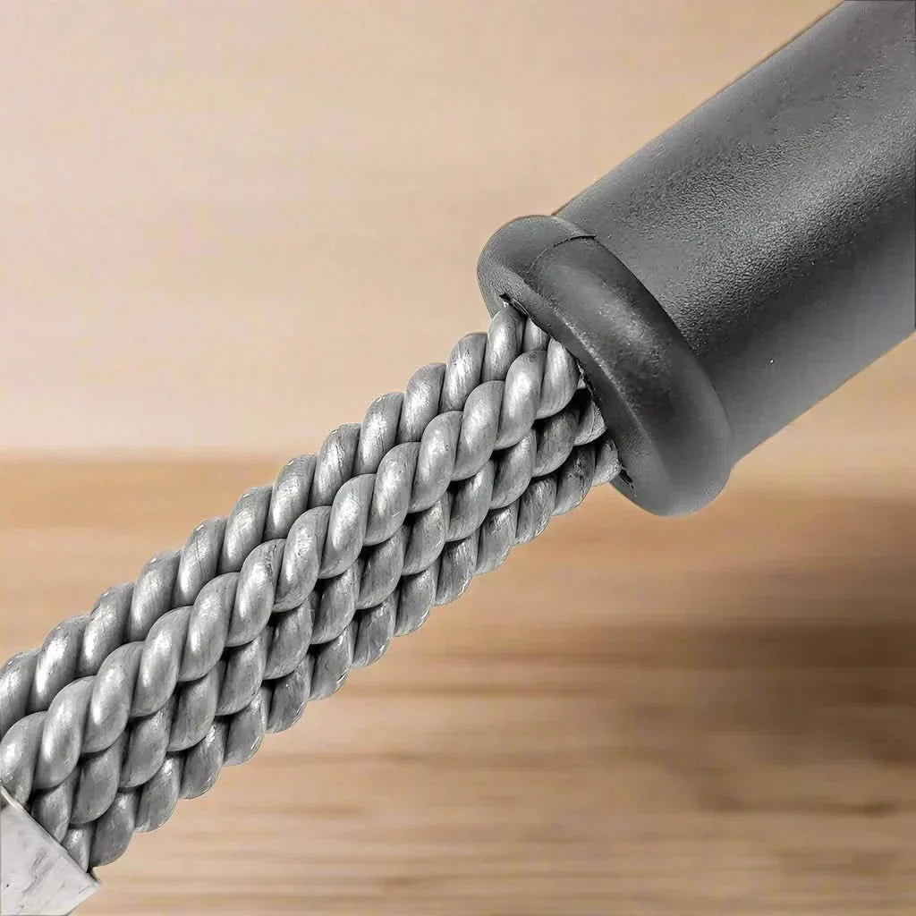 GrillGuard Bristleless BBQ Brush — Three-Head Design, Integrated Scraper