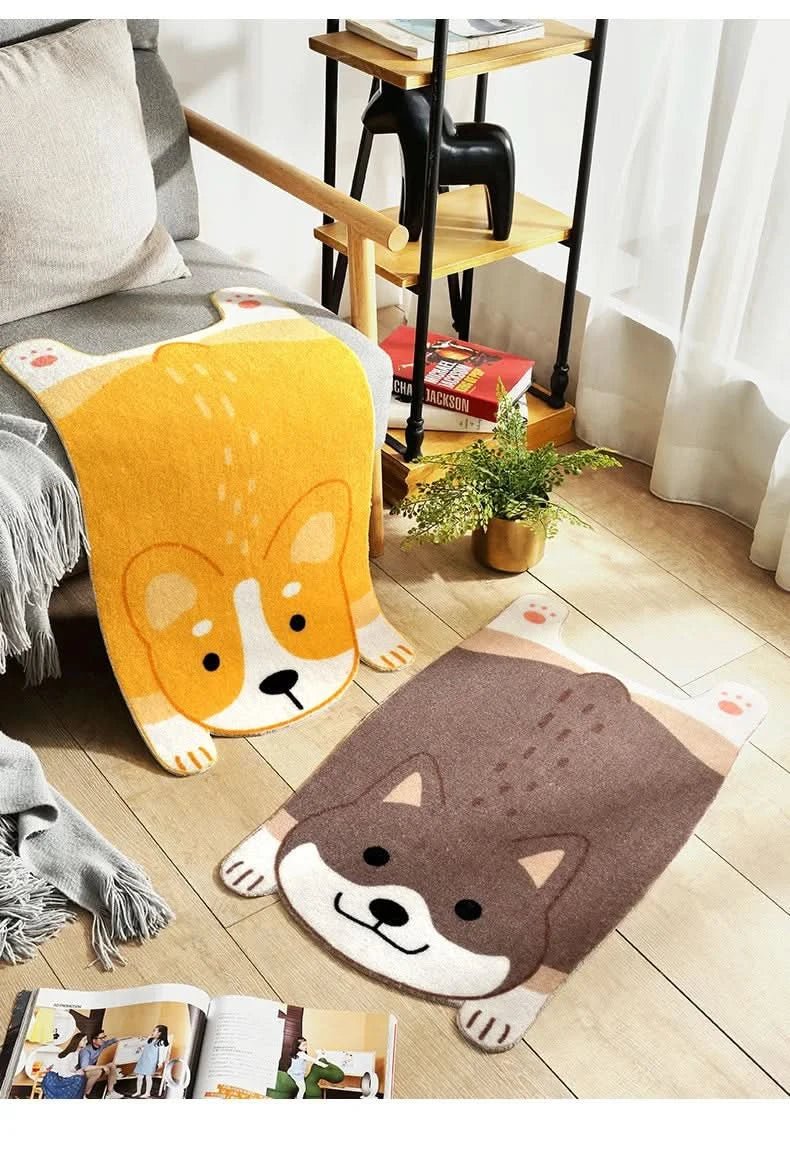 Tapis de sol animalier douillet Cozy Critter, dessous antidérapant, joli motif en tissu