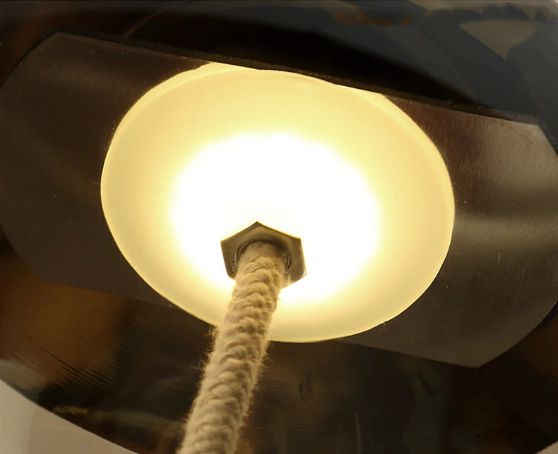 Nordic Rope & Glass Pendant Lights