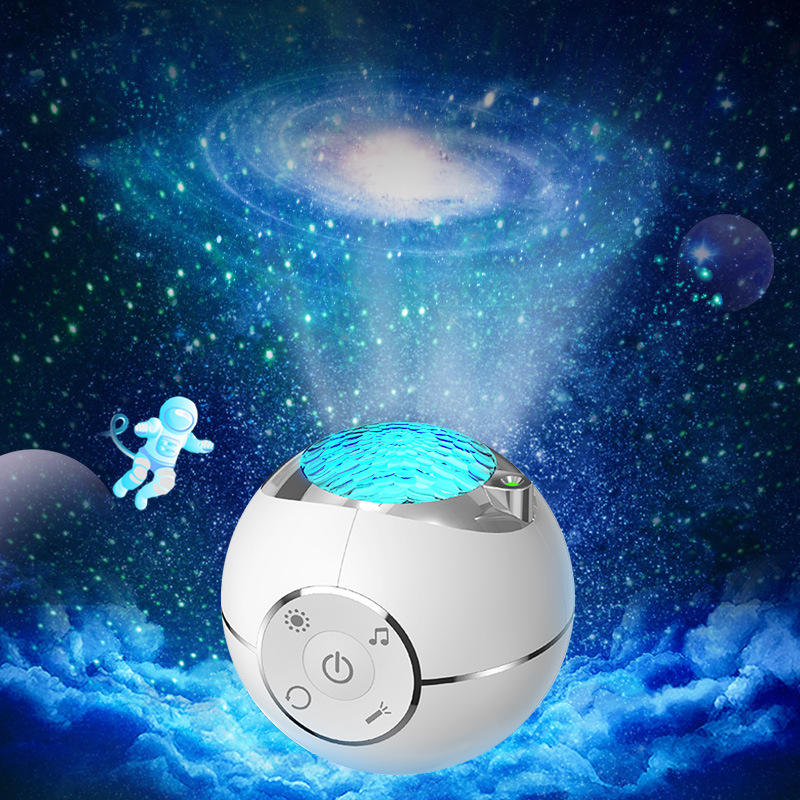 Projektorlampe Galaxie Stern LED Bluetooth-Lautsprecher, USB- und batteriebetrieben | Euroselle