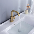 Classic Brass Single Handle Bathroom Faucet