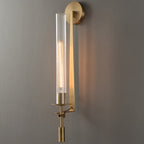 Sarika - Modern Fluted Glass Wall Sconce