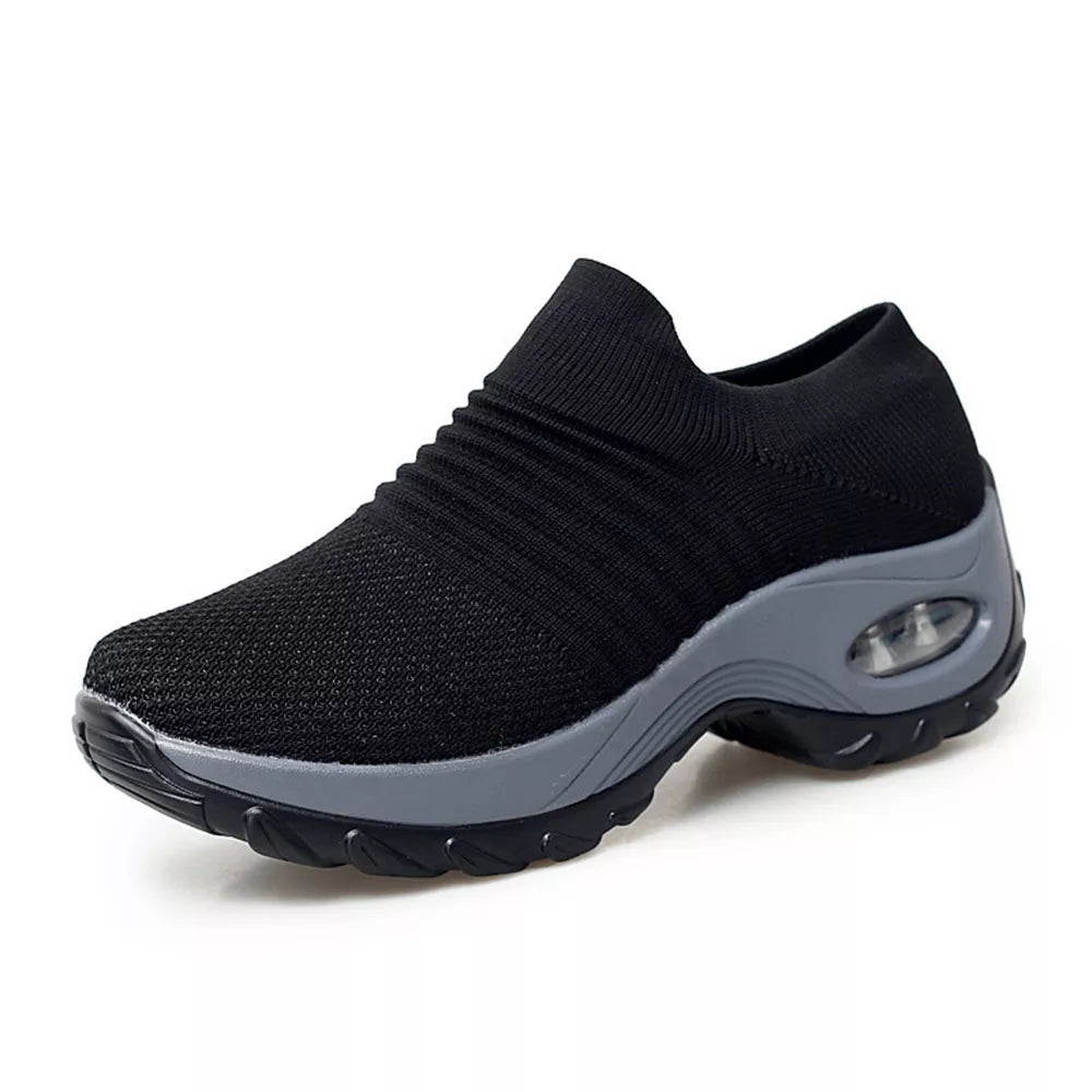 Damskie sneakersy ortopedyczne z poduszką powietrzną - amortyzujące wstrząsy wsparcie