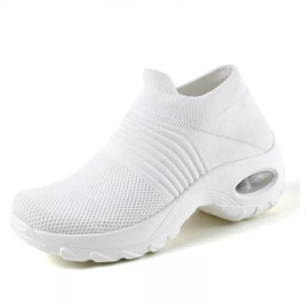 Damskie sneakersy ortopedyczne z poduszką powietrzną - amortyzujące wstrząsy wsparcie