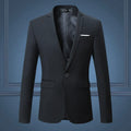 Men's Tailored Single-Breasted Blazer — Business Casual Sport Coat