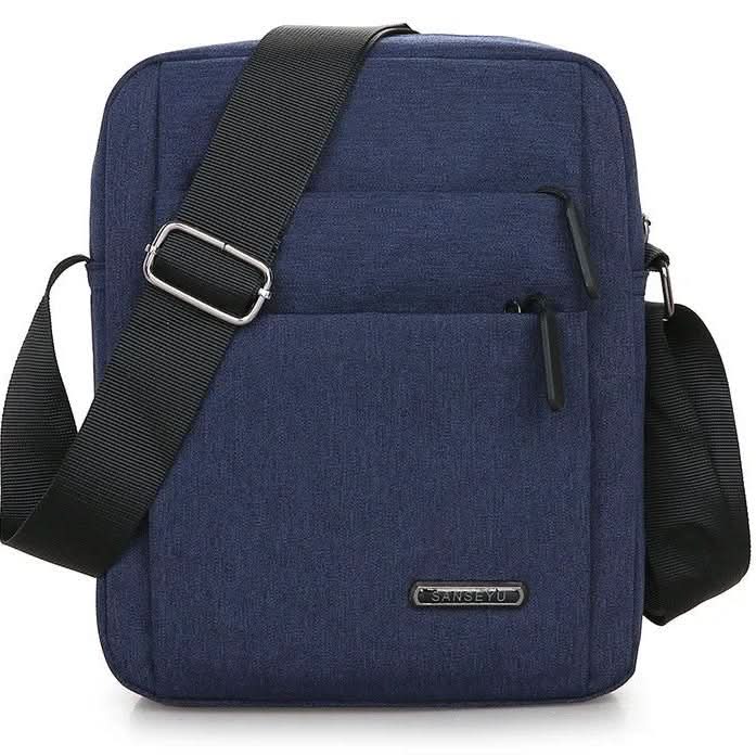 Borsa a tracolla a bandoliera da uomo resistente all'acqua - Tasca di sicurezza nascosta