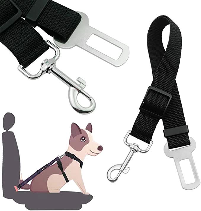 PawGuard verstelbare autogordel voor honden — standaard voertuigclip
