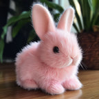 Animated plush bunny toy with realistic hopping, ear movement, and soft cuddly design for kids and playtime fun - Euroselle