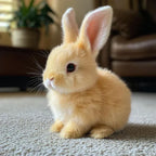 Animated plush bunny toy with realistic hopping, ear movement, and soft cuddly design for kids and playtime fun - Euroselle