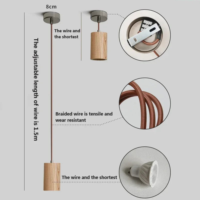 TimberEssence - Nordic wooden pendant light