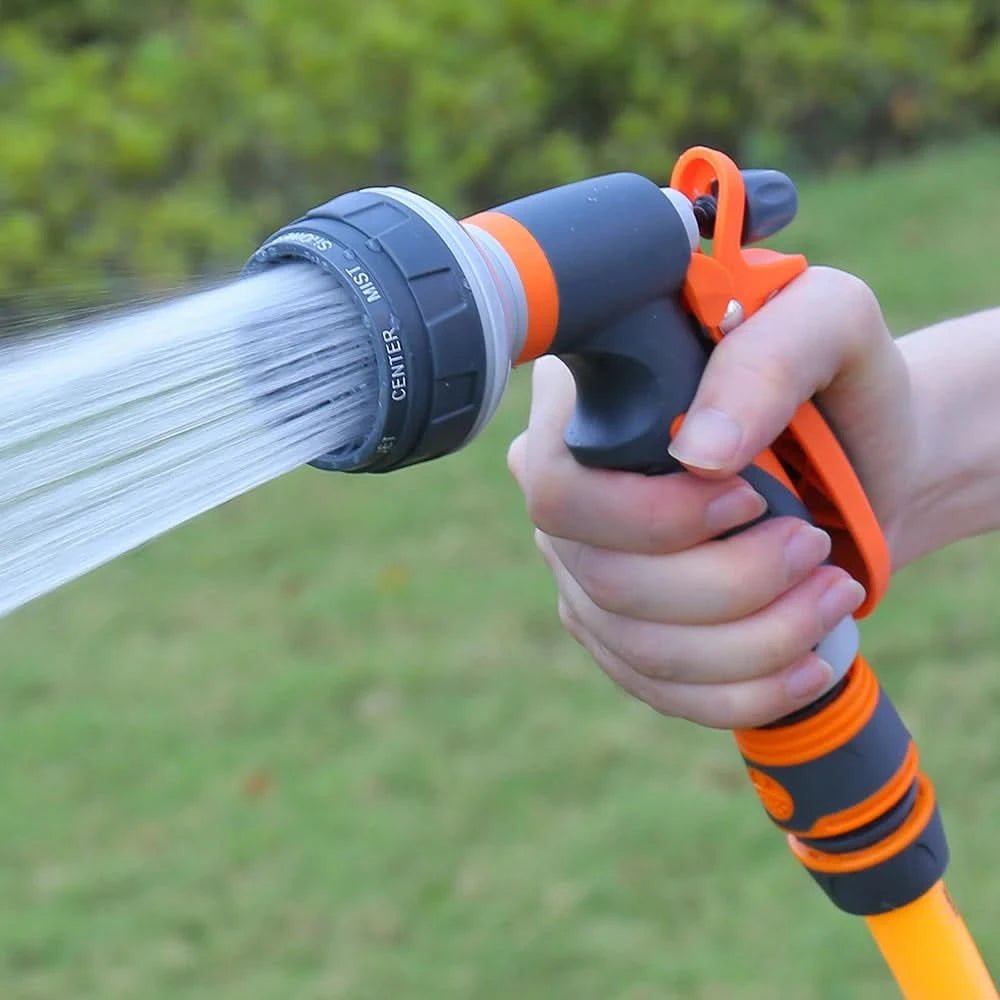 Multi-Function 8-Pattern Garden Hose Sprayer for Efficient Irrigation - Euroselle