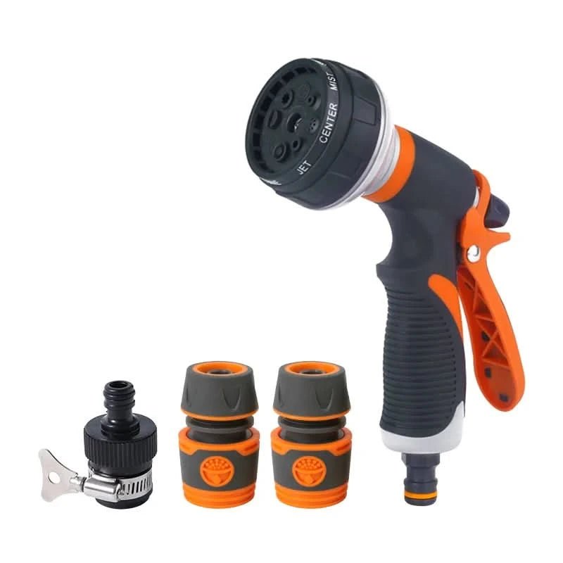 Multi-Function 8-Pattern Garden Hose Sprayer for Efficient Irrigation - Euroselle