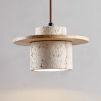 AuroraStone Travertine Pendant Light Fixture For Ceiling Mount