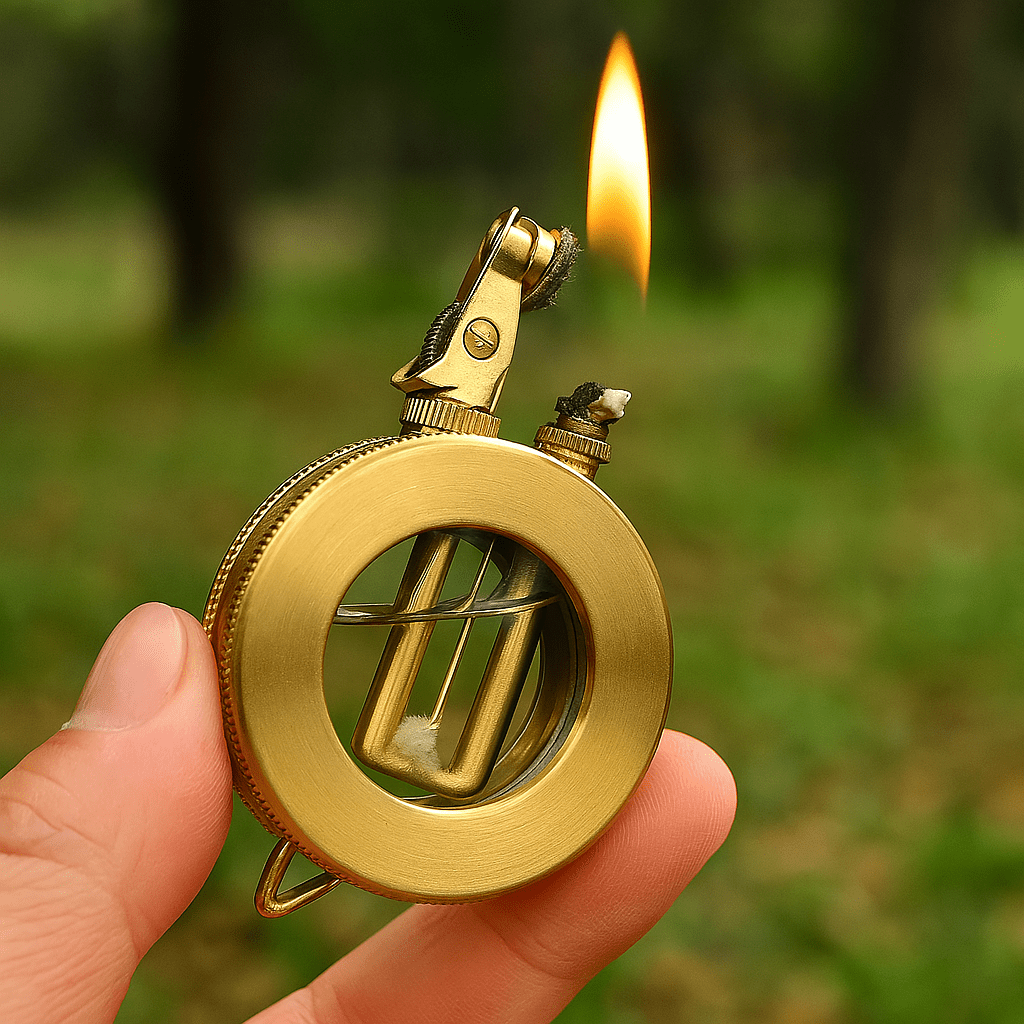 AuroraForge暴风打火机——坚固金属机身，复古户外设计