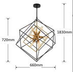 Die Cube Vintage Lampe