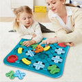 TrackMaster magnetiskt trätågset — kompakt spårlayout på 38 × 38 cm