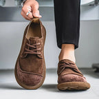 Orthopedic genuine cowhide leather shoes designed for all-day comfort, support, and timeless masculine style - Euroselle