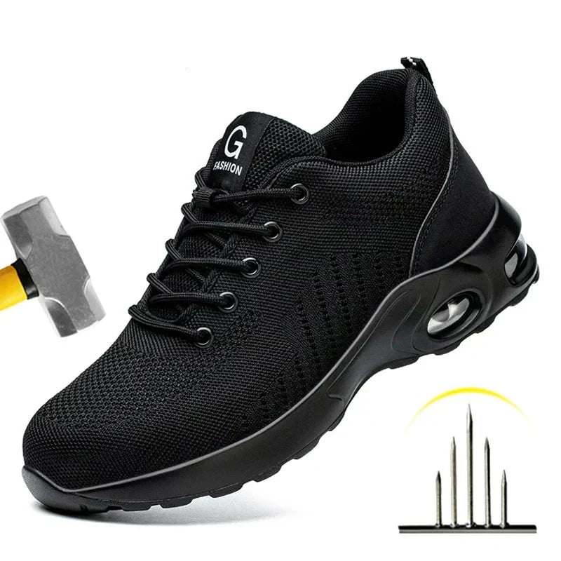 ForgeGuard Men's Indestructible Steel-Toe Safety Shoes