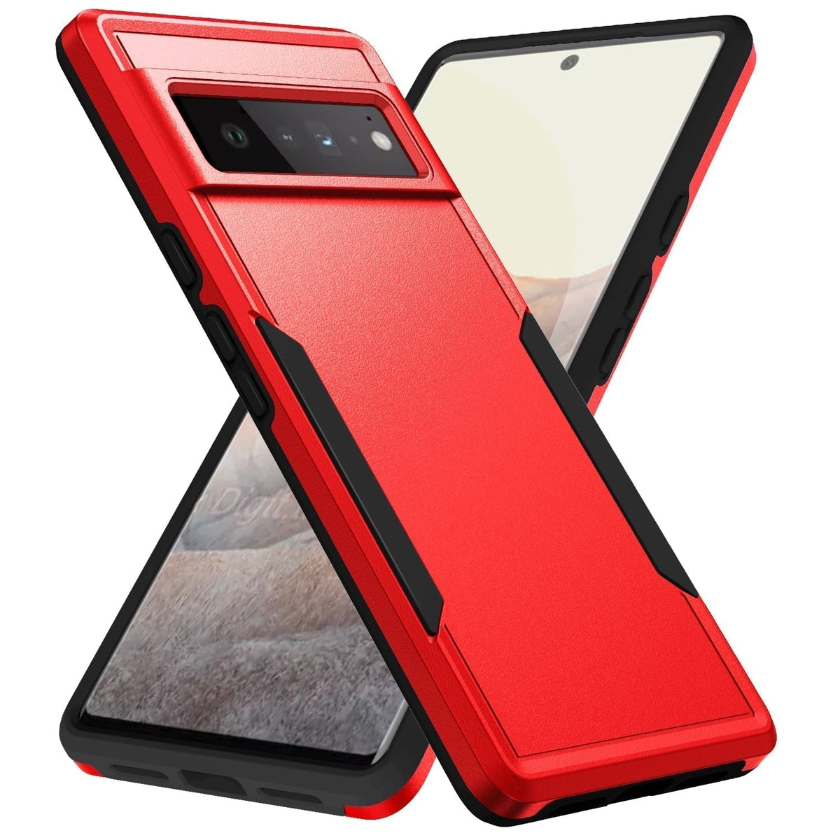 Cover per Google Pixel — Armatura ammortizzante, bordi rialzati, ricarica wireless