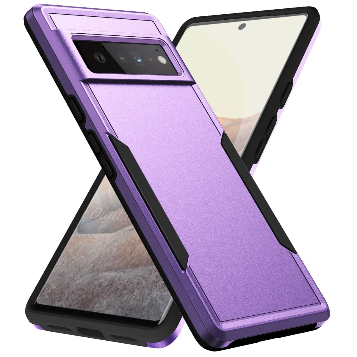 Cover per Google Pixel — Armatura ammortizzante, bordi rialzati, ricarica wireless